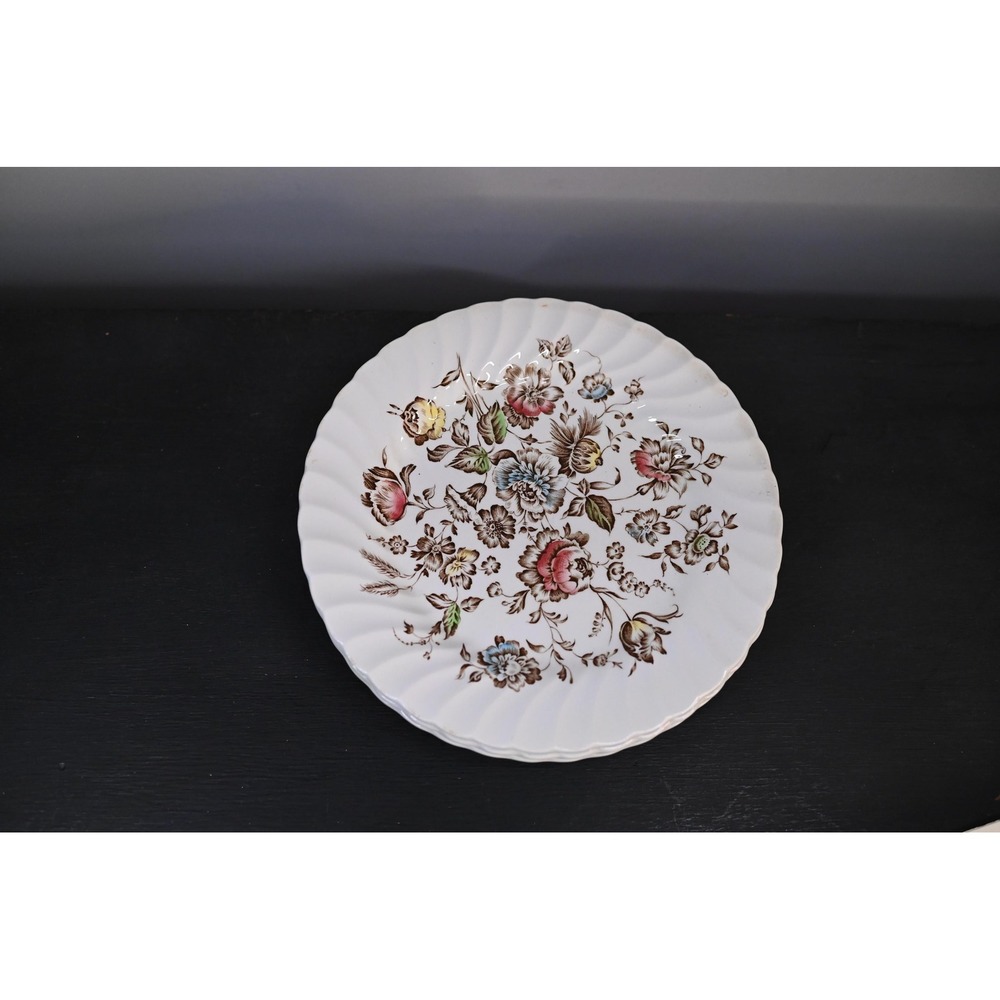 Vintage Johnson Brothers England Ironstone Plate Staffordshire Bouquet Floral